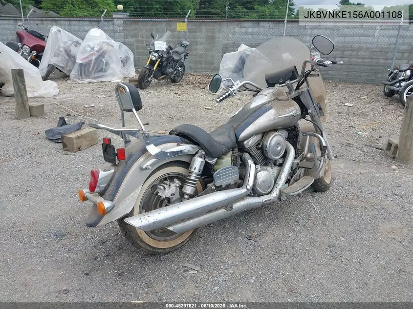 2006 Kawasaki Vn1600 E VIN: JKBVNKE156A001108 Lot: 45297621