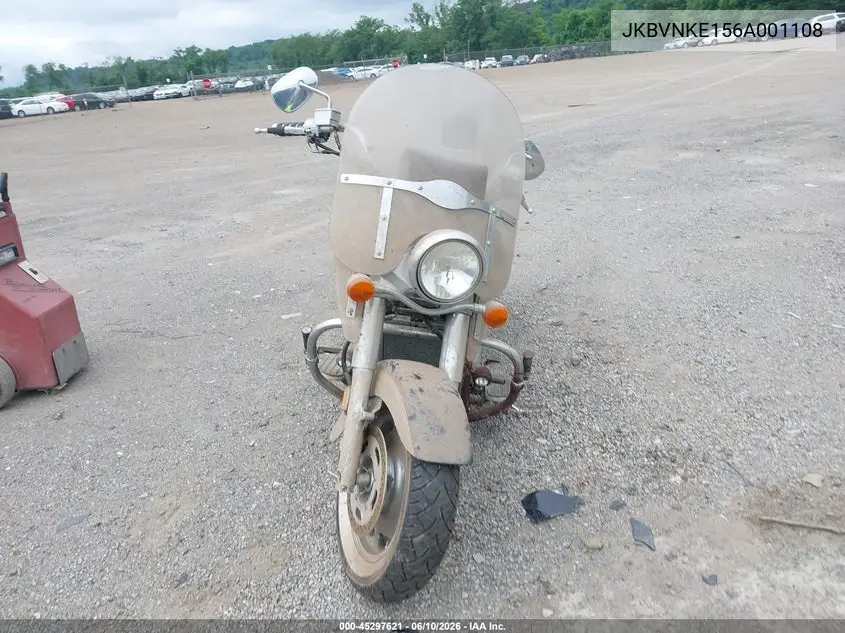 2006 Kawasaki Vn1600 E VIN: JKBVNKE156A001108 Lot: 45297621