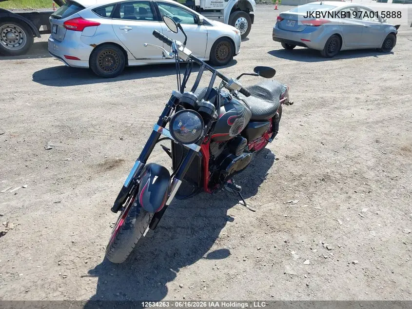 2007 Kawasaki Vn1600 B VIN: JKBVNKB197A015888 Lot: 12634263X