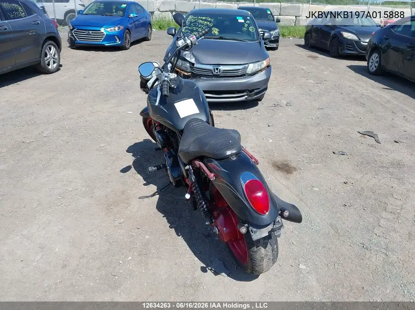 2007 Kawasaki Vn1600 B VIN: JKBVNKB197A015888 Lot: 12634263X