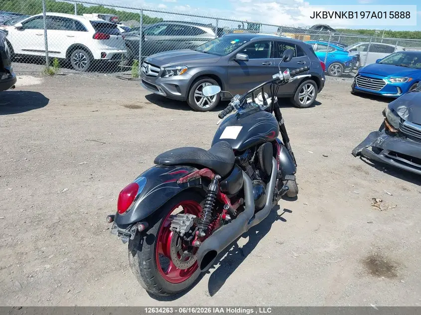 2007 Kawasaki Vn1600 B VIN: JKBVNKB197A015888 Lot: 12634263X