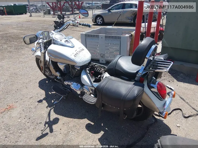 2007 Kawasaki Vn2000 F VIN: JKBVNMF117A004986 Lot: 45556368