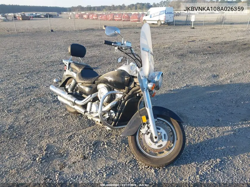 2008 Kawasaki Vn1600 A1 VIN: JKBVNKA108A026359 Lot: 44580960