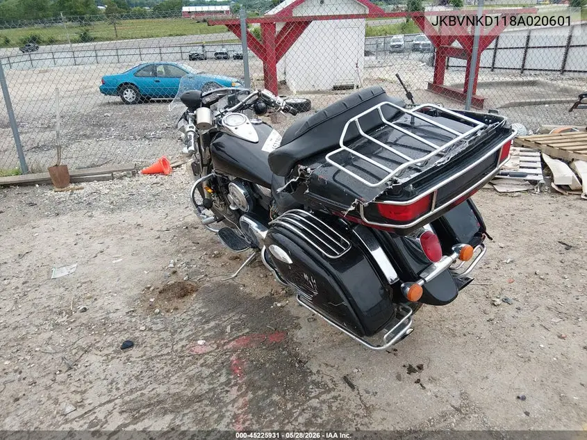 2008 Kawasaki Vn1600 D VIN: JKBVNKD118A020601 Lot: 45225931