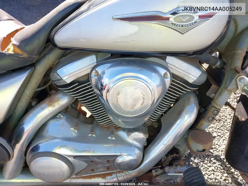 2010 Kawasaki Vn1700 C VIN: JKBVNRC14AA005249 Lot: 44697103