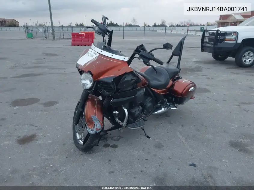 2011 Kawasaki Vn1700 J VIN: JKBVNRJ14BA001741 Lot: 44512280