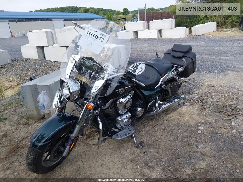 2012 Kawasaki Vn1700 C VIN: JKBVNRC13CA011403 Lot: 45333872