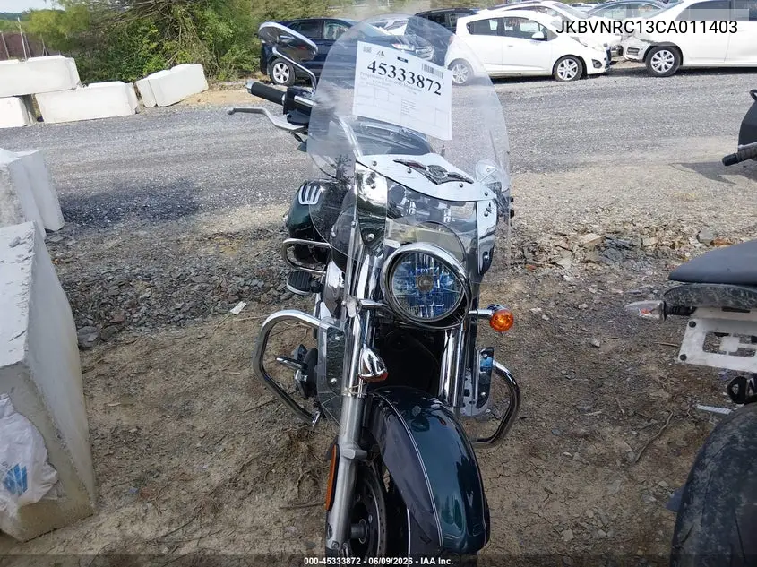 2012 Kawasaki Vn1700 C VIN: JKBVNRC13CA011403 Lot: 45333872