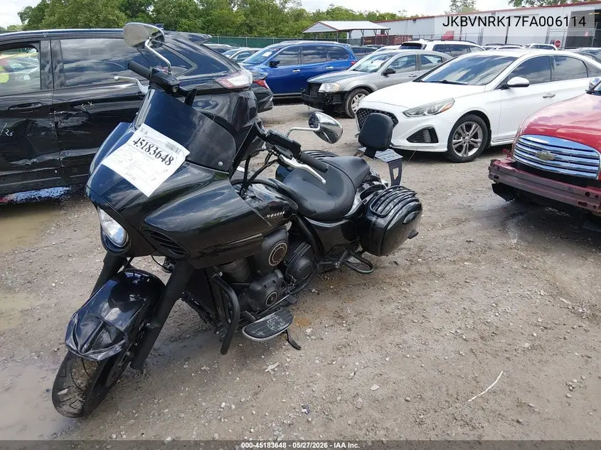 2015 Kawasaki Vn1700 K VIN: JKBVNRK17FA006114 Lot: 45183648