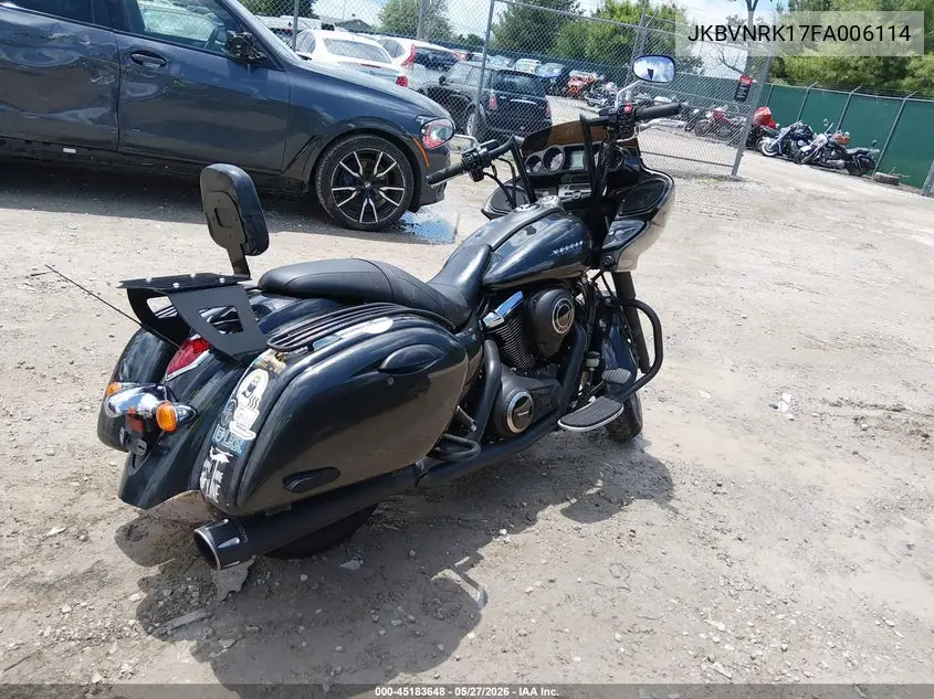 2015 Kawasaki Vn1700 K VIN: JKBVNRK17FA006114 Lot: 45183648