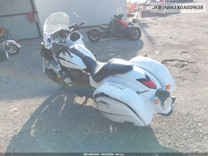 2016 Kawasaki Vn1700 K VIN: JKBVNRK1XGA009638 Lot: 44933242