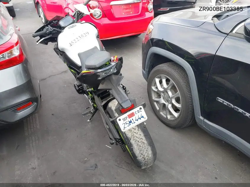 2021 Kawasaki Zr900 F VIN: ML5ZRDF16MDA43080 Lot: 45223519