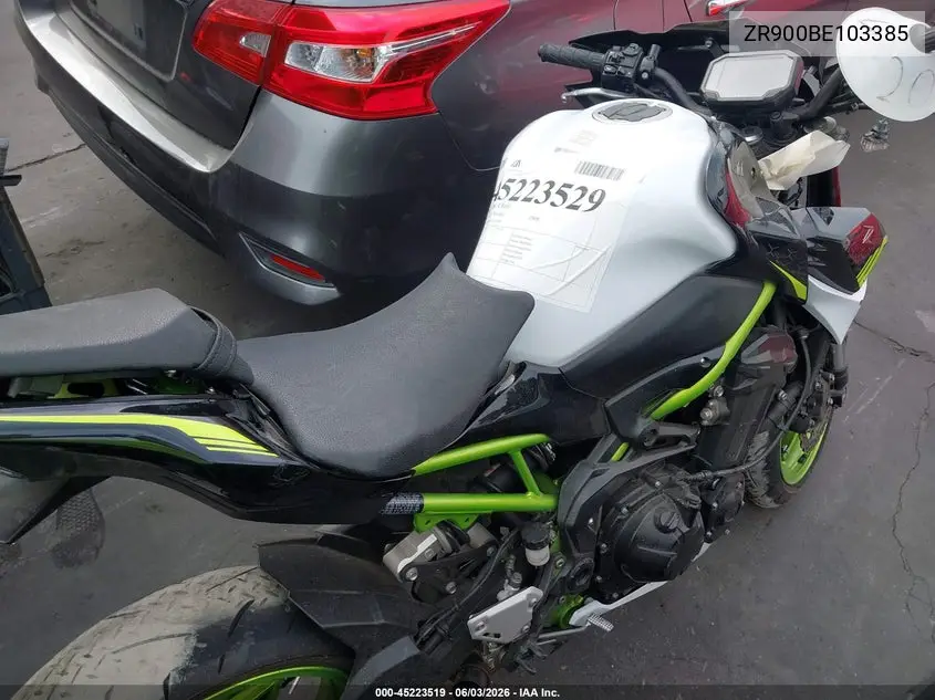 2021 Kawasaki Zr900 F VIN: ML5ZRDF16MDA43080 Lot: 45223519