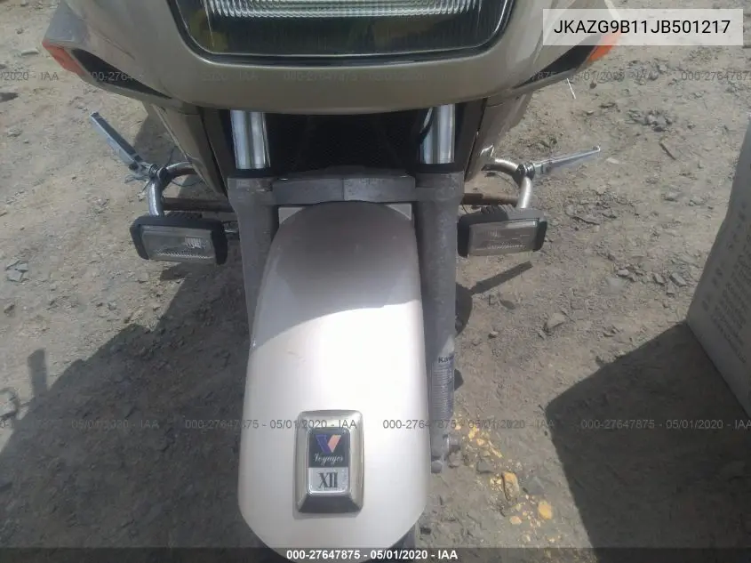 1988 Kawasaki Zg1200 VIN: JKAZG9B11JB501217 Lot: 27647875