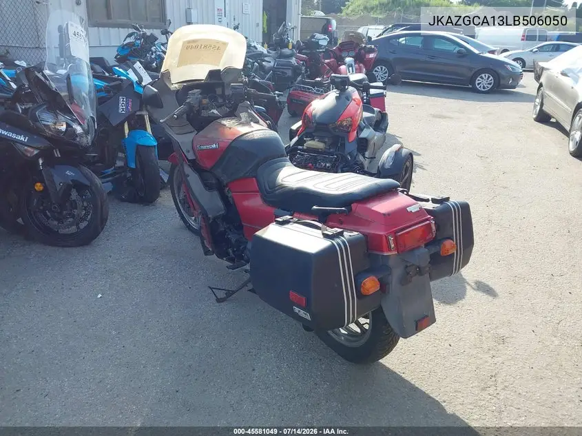 1990 Kawasaki Zg1000 VIN: JKAZGCA13LB506050 Lot: 45581049