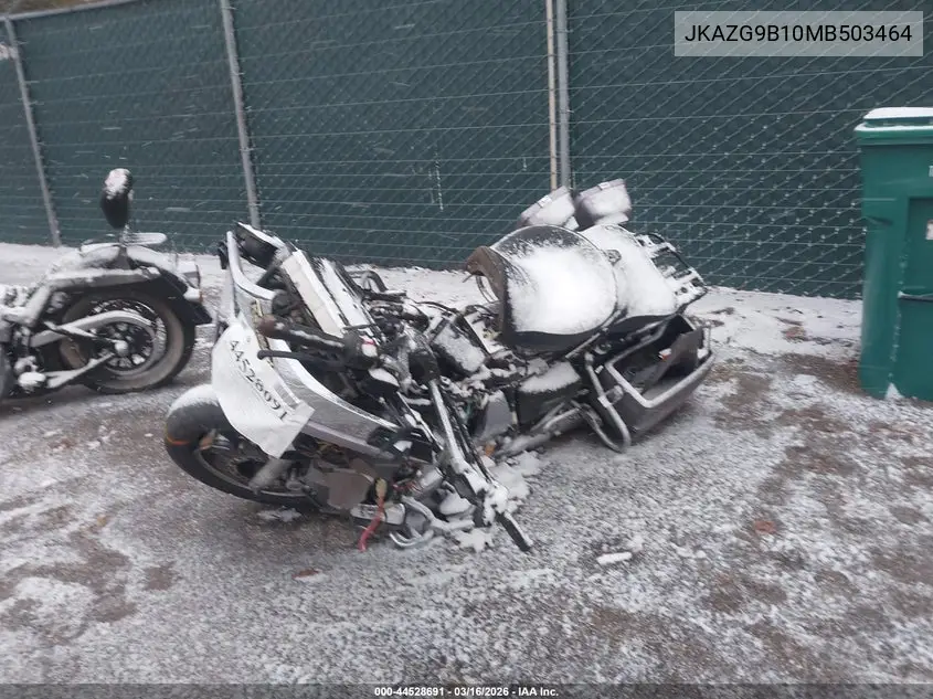 1991 Kawasaki Zg1200 VIN: JKAZG9B10MB503464 Lot: 44528691