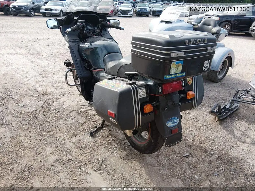 1998 Kawasaki Zg1000 VIN: JKAZGCA16WB511330 Lot: 45254025