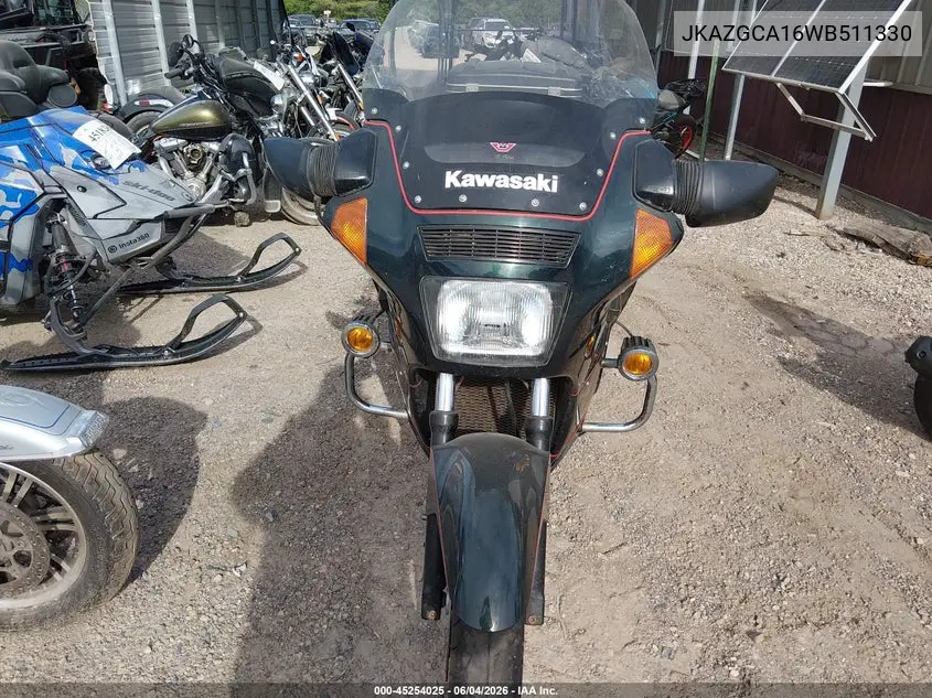 1998 Kawasaki Zg1000 VIN: JKAZGCA16WB511330 Lot: 45254025