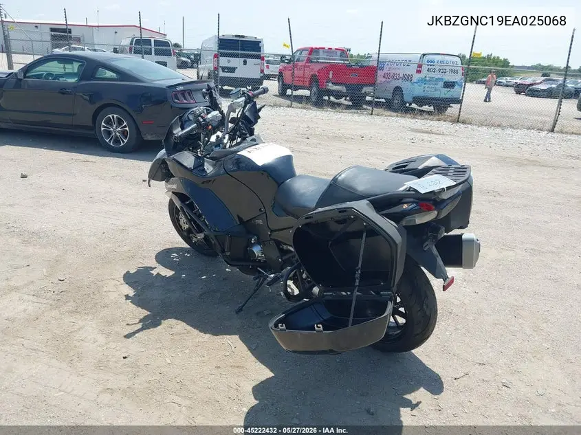 2014 Kawasaki Zg1400 C VIN: JKBZGNC19EA025068 Lot: 45222432