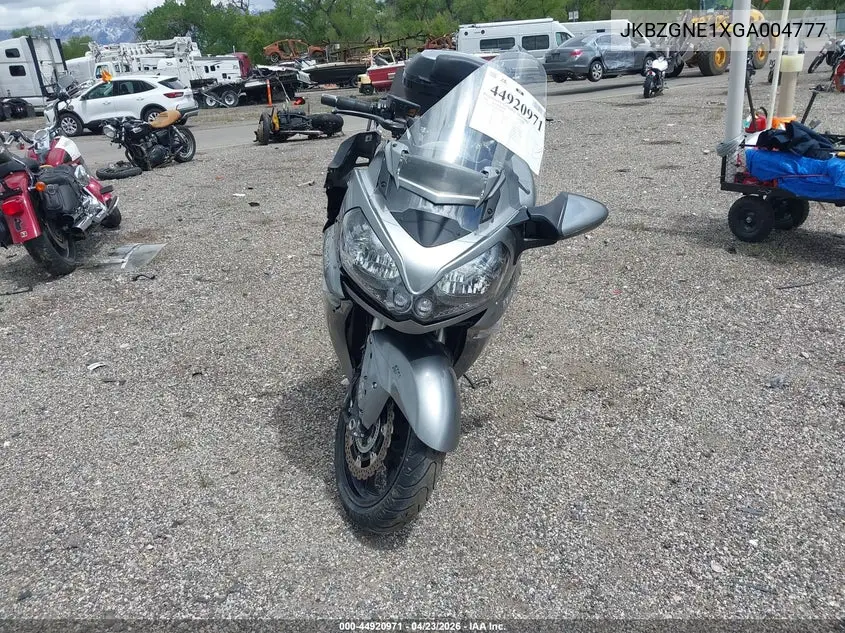 2016 Kawasaki Zg1400 E VIN: JKBZGNE1XGA004777 Lot: 44920971