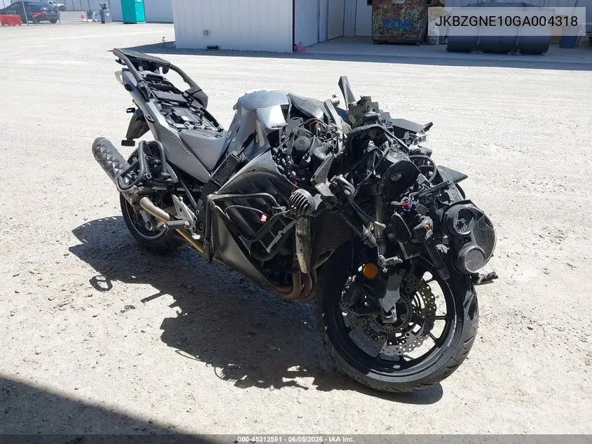 2016 Kawasaki Zg1400 E VIN: JKBZGNE10GA004318 Lot: 45312591
