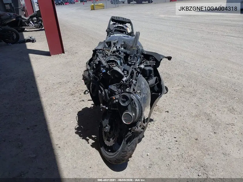 2016 Kawasaki Zg1400 E VIN: JKBZGNE10GA004318 Lot: 45312591