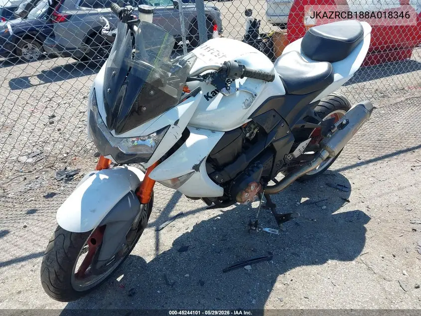 2008 Kawasaki Zr1000 B VIN: JKAZRCB188A018346 Lot: 45244101