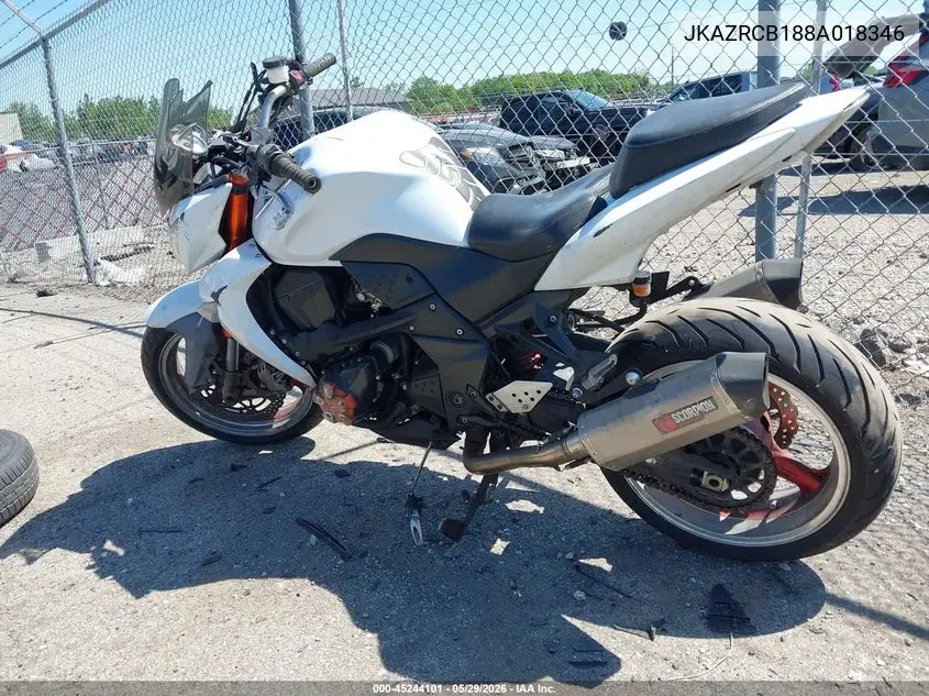 2008 Kawasaki Zr1000 B VIN: JKAZRCB188A018346 Lot: 45244101