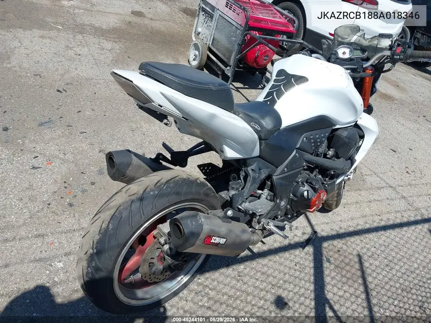2008 Kawasaki Zr1000 B VIN: JKAZRCB188A018346 Lot: 45244101