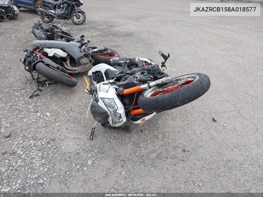 2008 Kawasaki Zr1000 B VIN: JKAZRCB158A018577 Lot: 45409914