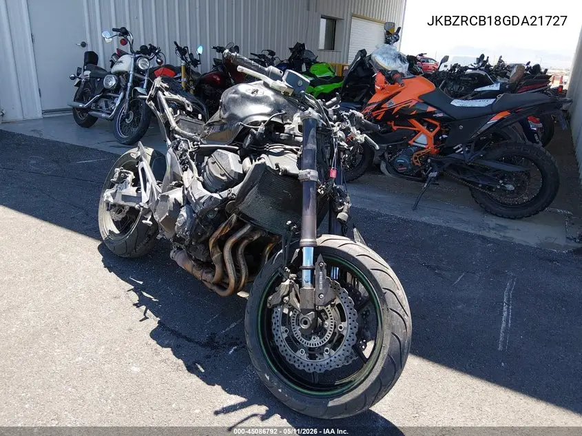 2016 Kawasaki Zr800 B VIN: JKBZRCB18GDA21727 Lot: 45086792