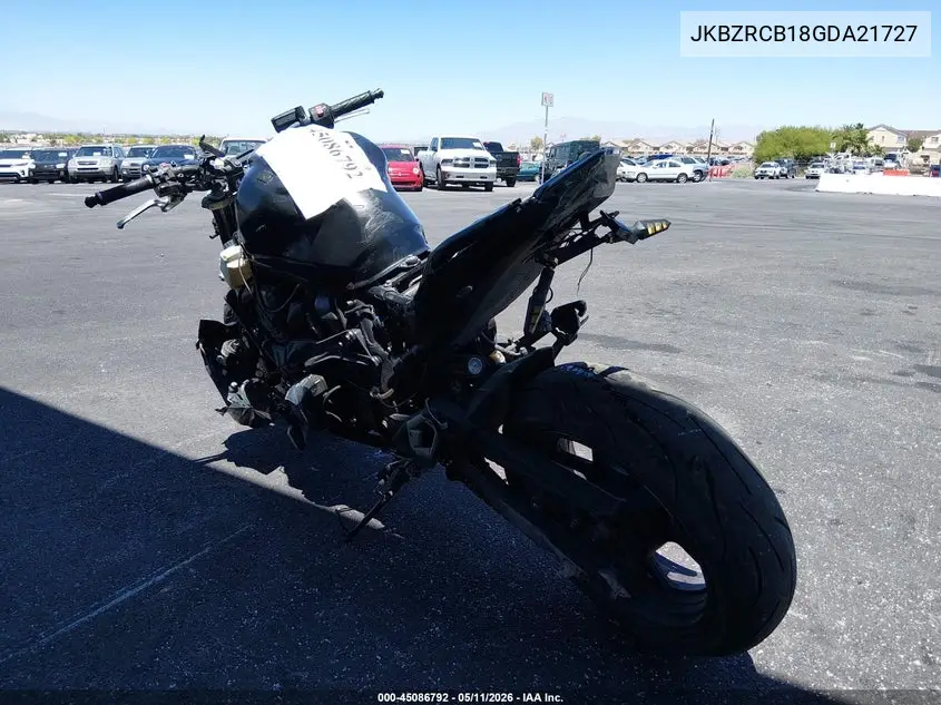 2016 Kawasaki Zr800 B VIN: JKBZRCB18GDA21727 Lot: 45086792