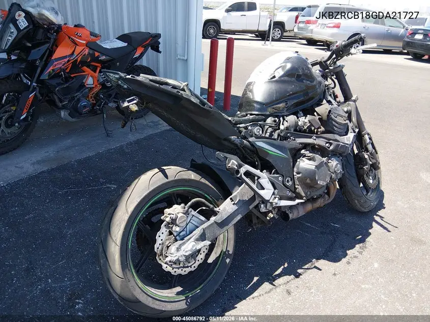 2016 Kawasaki Zr800 B VIN: JKBZRCB18GDA21727 Lot: 45086792