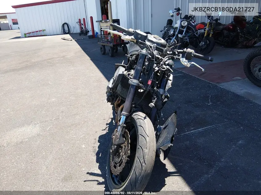 2016 Kawasaki Zr800 B VIN: JKBZRCB18GDA21727 Lot: 45086792