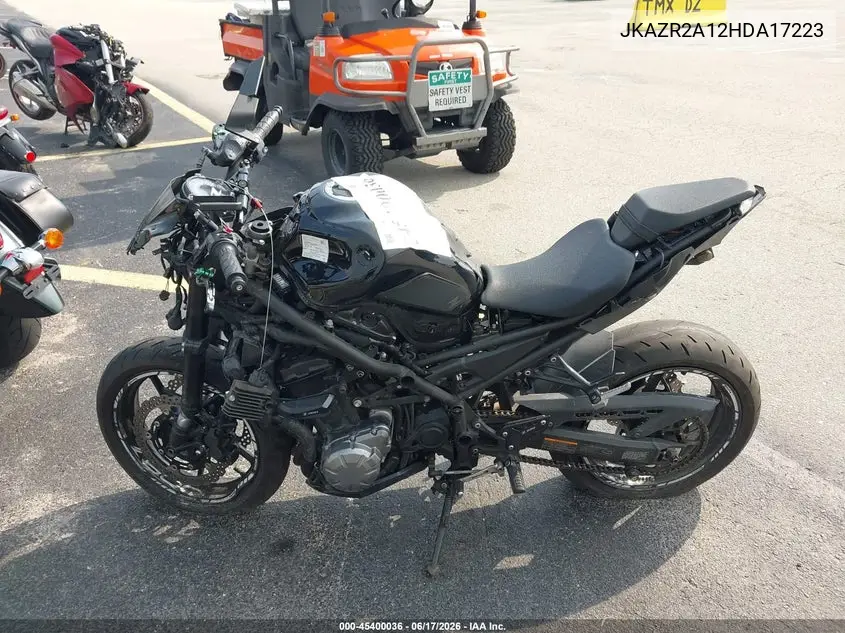 2017 Kawasaki Zr900 VIN: JKAZR2A12HDA17223 Lot: 45400036