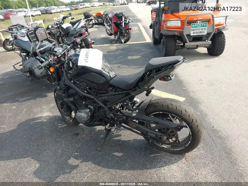 2017 Kawasaki Zr900 VIN: JKAZR2A12HDA17223 Lot: 45400036
