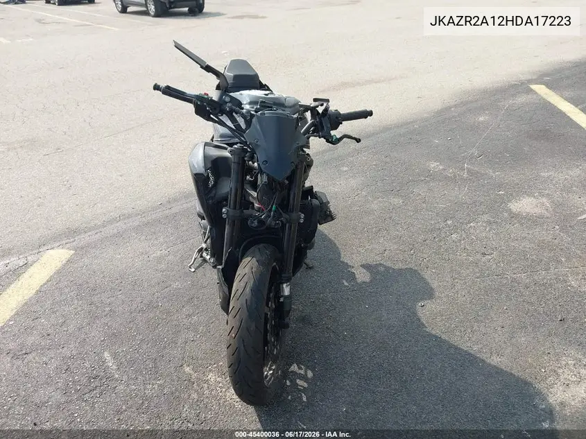 2017 Kawasaki Zr900 VIN: JKAZR2A12HDA17223 Lot: 45400036