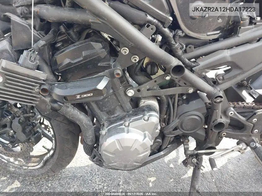 2017 Kawasaki Zr900 VIN: JKAZR2A12HDA17223 Lot: 45400036