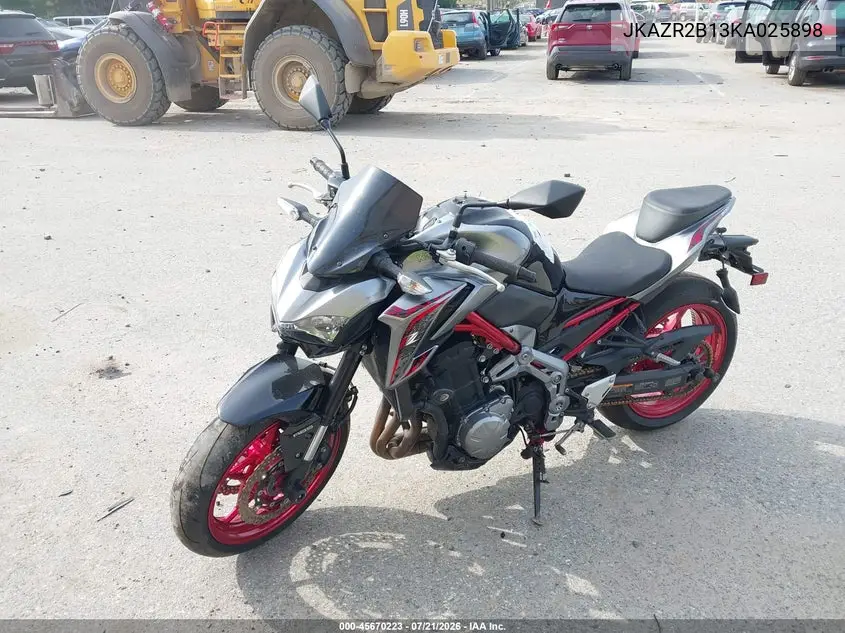 2019 Kawasaki Zr900 VIN: JKAZR2B13KA025898 Lot: 45670223