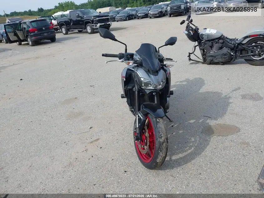 2019 Kawasaki Zr900 VIN: JKAZR2B13KA025898 Lot: 45670223