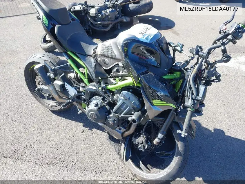 2020 Kawasaki Zr900 F VIN: ML5ZRDF18LDA40177 Lot: 44395978