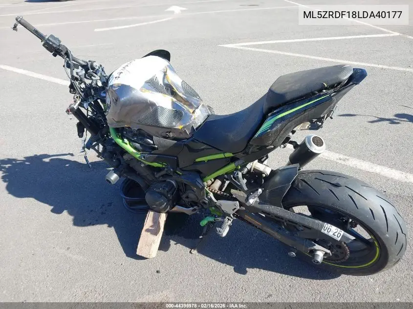 2020 Kawasaki Zr900 F VIN: ML5ZRDF18LDA40177 Lot: 44395978