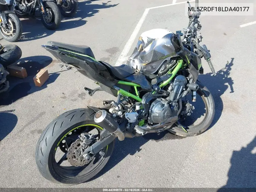 2020 Kawasaki Zr900 F VIN: ML5ZRDF18LDA40177 Lot: 44395978