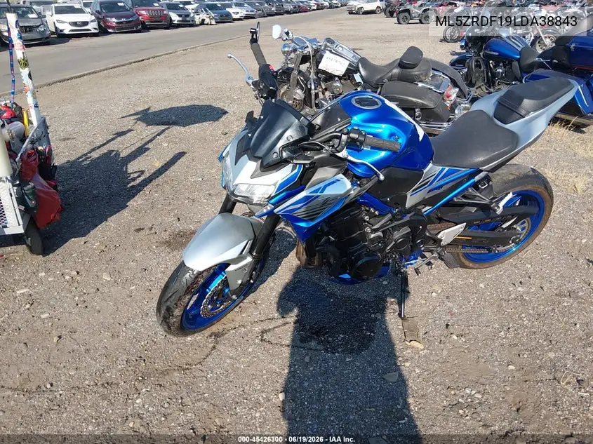 2020 Kawasaki Zr900 F VIN: ML5ZRDF19LDA38843 Lot: 45426300
