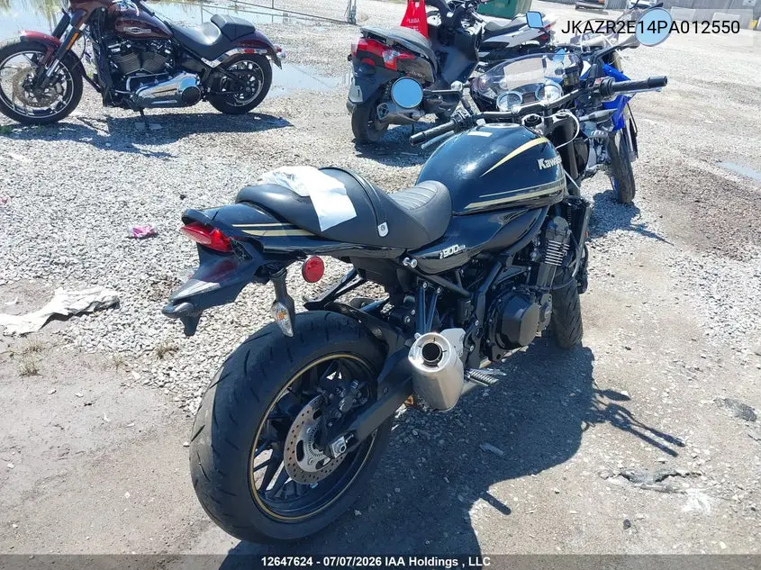 2023 Kawasaki Zr900 VIN: JKAZR2E14PA012550 Lot: 12647624