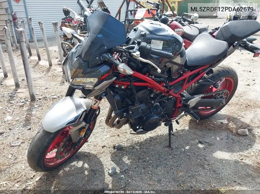 2023 Kawasaki Zr900 F VIN: ML5ZRDF12PDA62679 Lot: 44786190