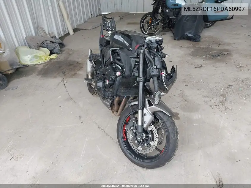 2023 Kawasaki Zr900 F VIN: ML5ZRDF16PDA60997 Lot: 45046651