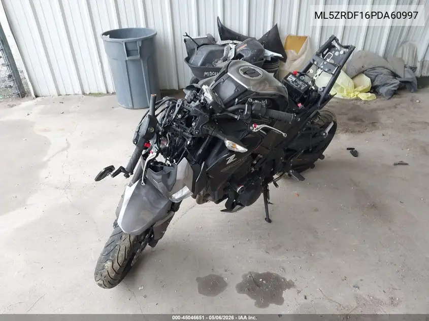 2023 Kawasaki Zr900 F VIN: ML5ZRDF16PDA60997 Lot: 45046651