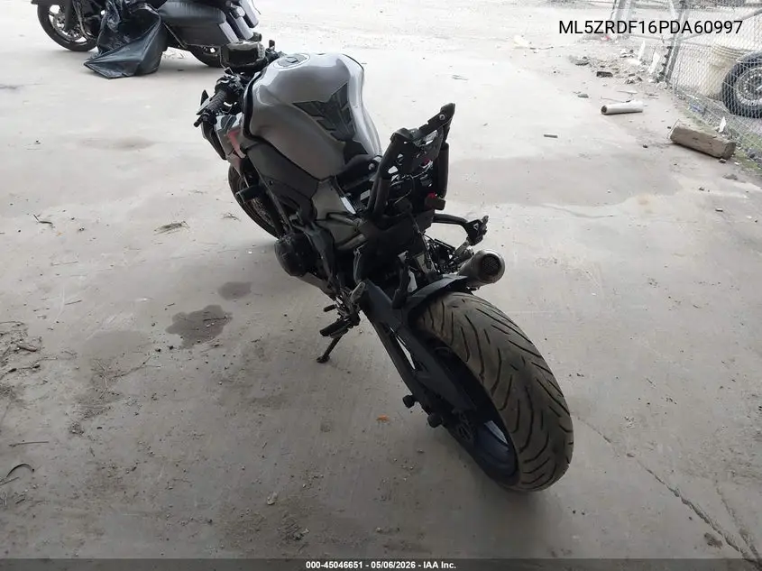 2023 Kawasaki Zr900 F VIN: ML5ZRDF16PDA60997 Lot: 45046651
