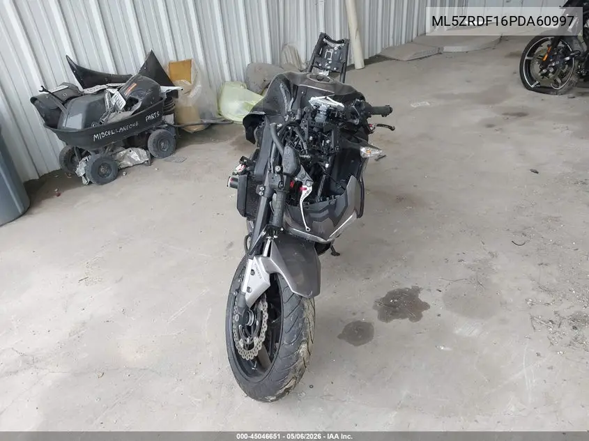 2023 Kawasaki Zr900 F VIN: ML5ZRDF16PDA60997 Lot: 45046651